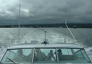 Aboard the Maverick, headed to sea out of Puerto Ayora.